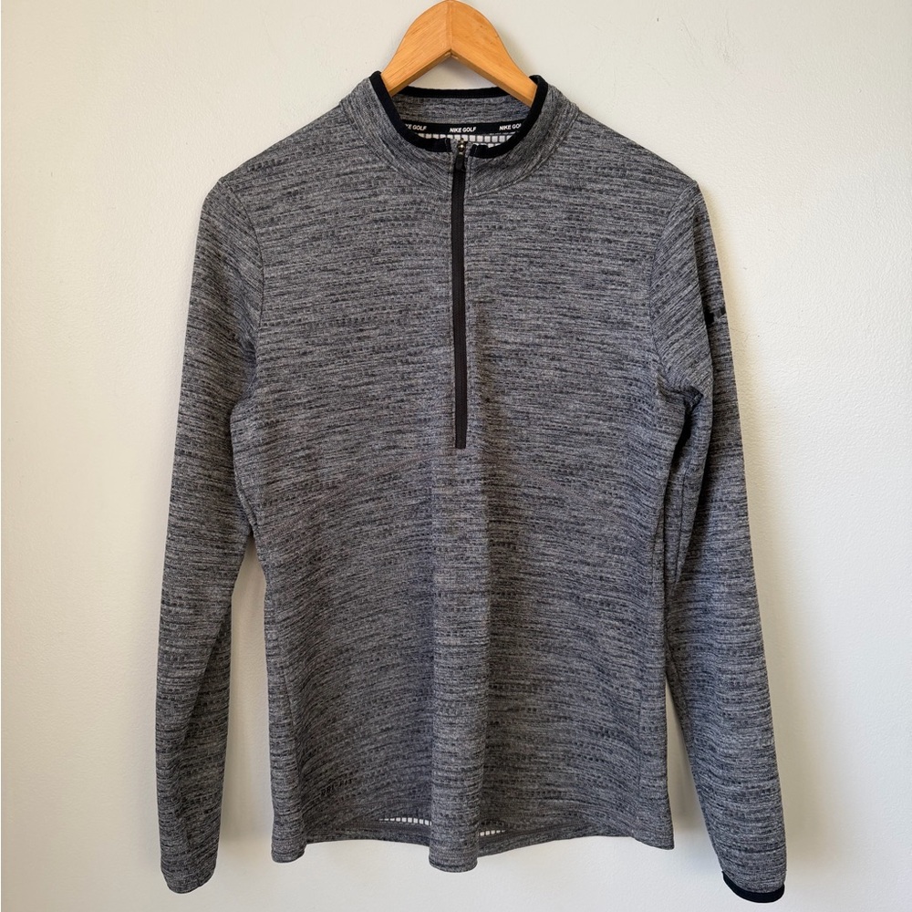 Nike Women's Heather Gray Quarter-Zip
